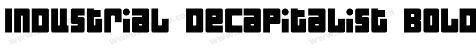Industrial Decapitalist Bold字体转换